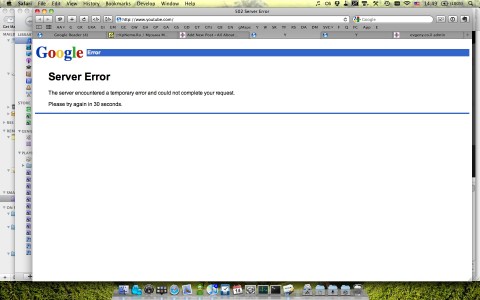 YouTube is down (internet видео Screen shot 2010 07 14 at 2.49.43 PM 480x300) YouTube is down (internet видео Screen shot 2010 07 14 at 2.49.43 PM 480x300)